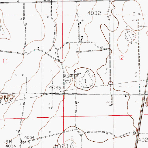 Topographic Map of 11307 Water Well, NM