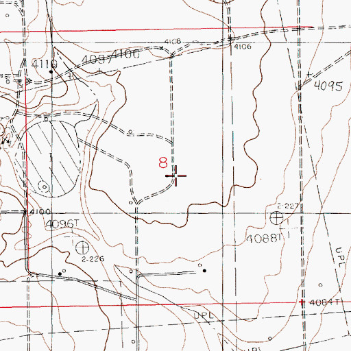 Topographic Map of 11305 Water Well, NM