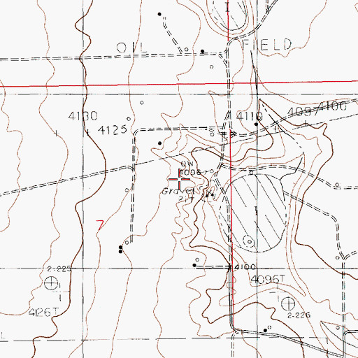 Topographic Map of 11304 Water Well, NM