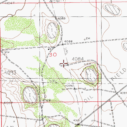 Topographic Map of 11318 Water Well, NM
