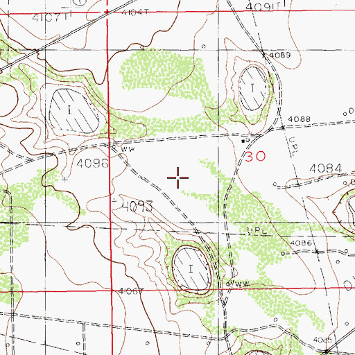 Topographic Map of 10209 Water Well, NM
