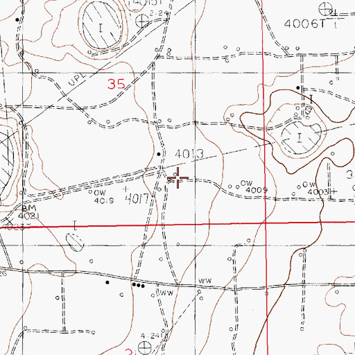 Topographic Map of 05023 Water Well, NM