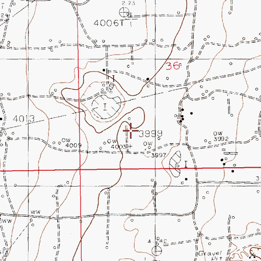 Topographic Map of 11328 Water Well, NM