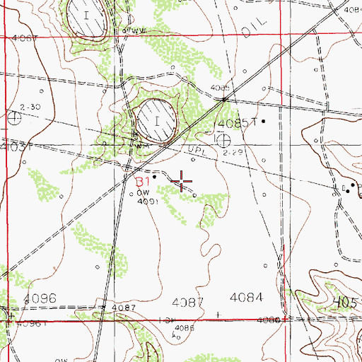 Topographic Map of 11320 Water Well, NM