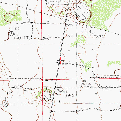 Topographic Map of 05055 Water Well, NM