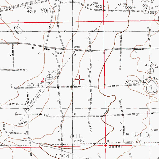Topographic Map of 13226 Water Well, NM
