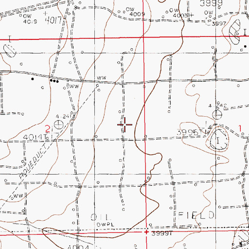 Topographic Map of 11745 Water Well, NM