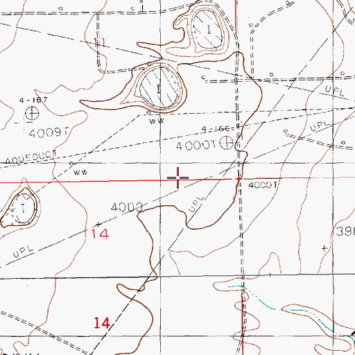 Topographic Map of 11748 Water Well, NM