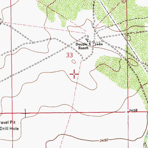 Topographic Map of 12717 Water Well, NM
