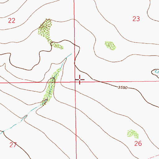 Topographic Map of 12715 Water Well, NM