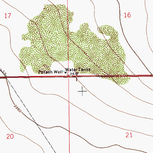 Topographic Map of 05059 Water Well, NM