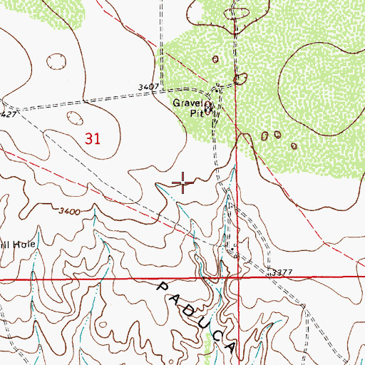 Topographic Map of 12987 Water Well, NM