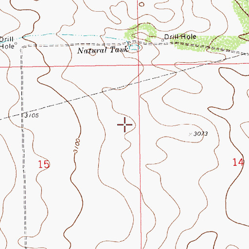 Topographic Map of 10117 Water Well, NM