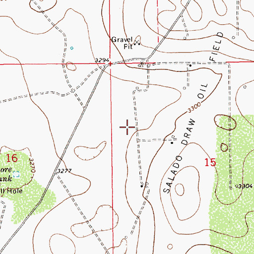 Topographic Map of 12953 Water Well, NM