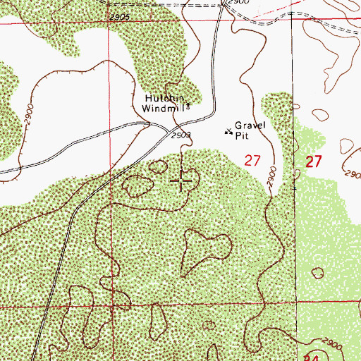 Topographic Map of 11578 Water Well, NM