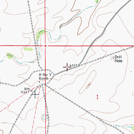 Topographic Map of 20096 Water Well, NM