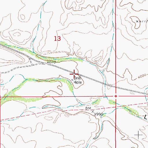Topographic Map of 20100 Water Well, NM