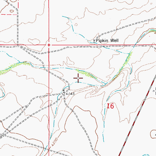 Topographic Map of 20102 Water Well, NM