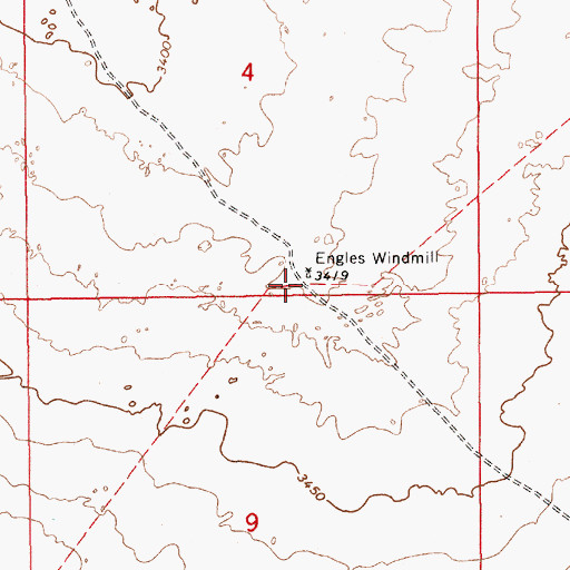 Topographic Map of 07050 Water Well, NM