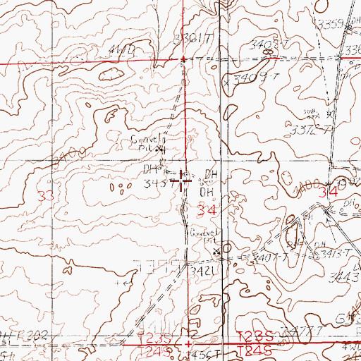 Topographic Map of 07036 Water Well, NM