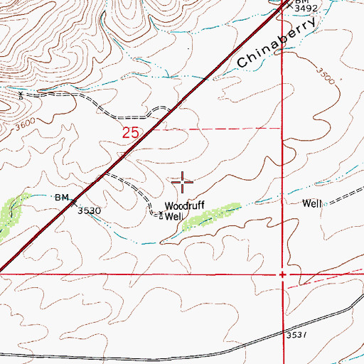 Topographic Map of 20054 Water Well, NM
