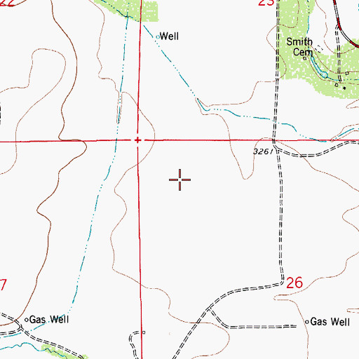 Topographic Map of 20058 Water Well, NM