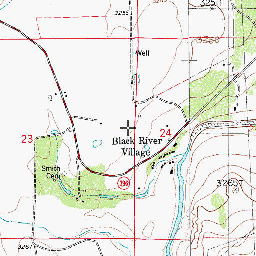 Topographic Map of 07039 Water Well, NM