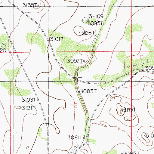Topographic Map of 06626 Water Well, NM