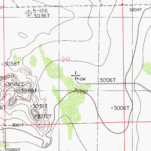 Topographic Map of 06633 Water Well, NM