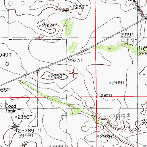 Topographic Map of 20093 Water Well, NM