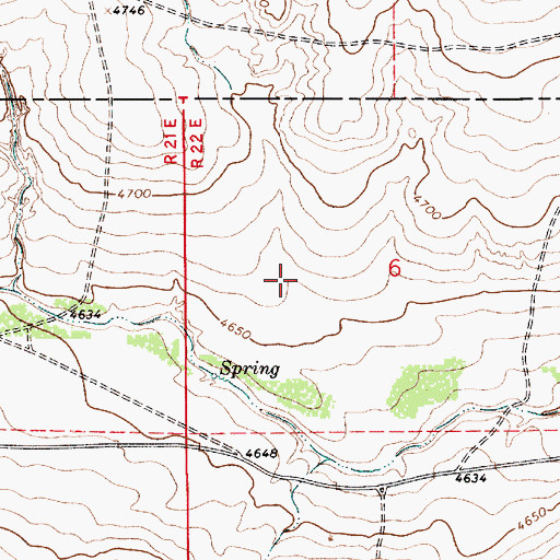 Topographic Map of 10897 Water Well, NM