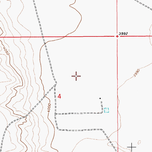 Topographic Map of 10851 Water Well, NM