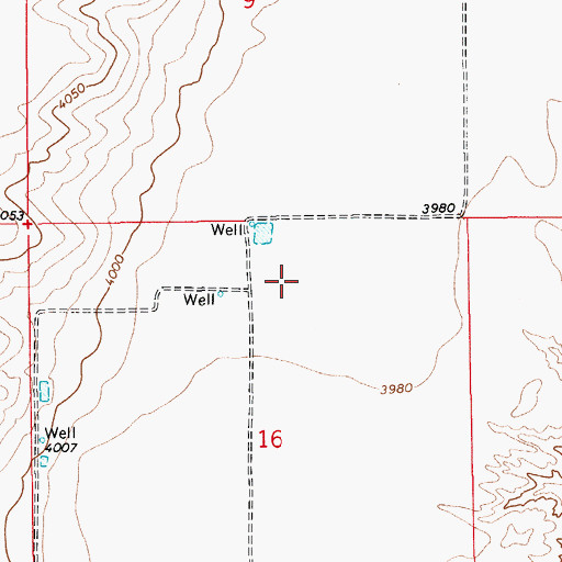 Topographic Map of 10091 Water Well, NM