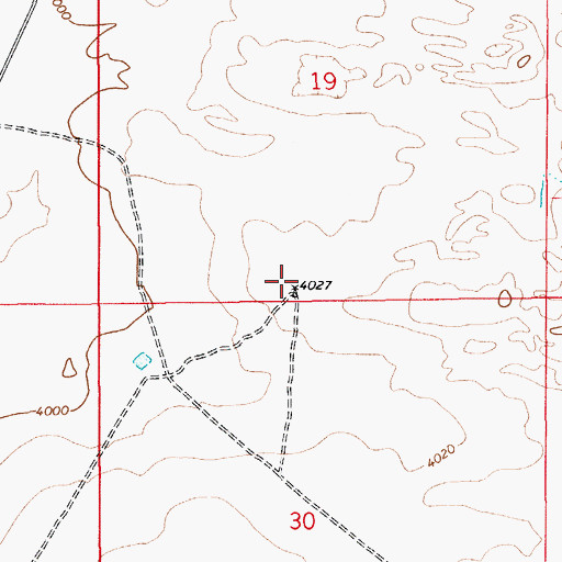Topographic Map of 10111 Water Well, NM