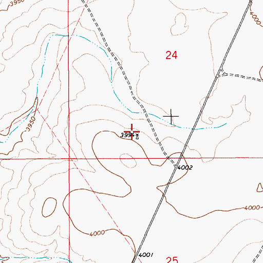 Topographic Map of 10104 Water Well, NM
