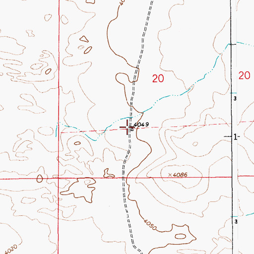 Topographic Map of 10112 Water Well, NM