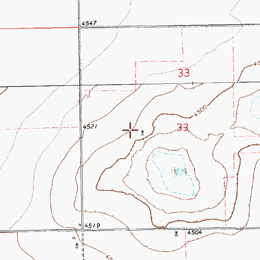Topographic Map of 11488 Water Well, NM