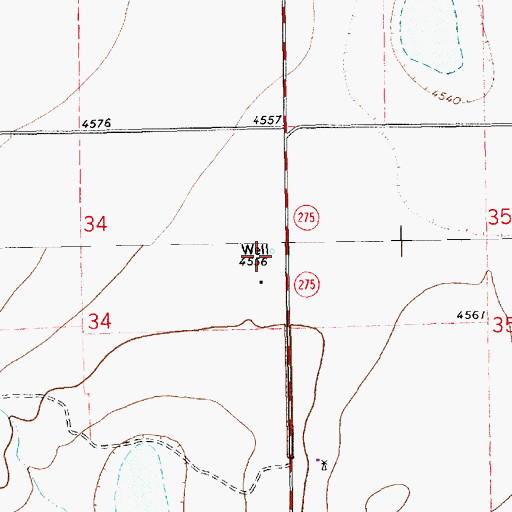 Topographic Map of 11482 Water Well, NM