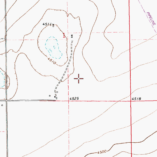 Topographic Map of 10101 Water Well, NM