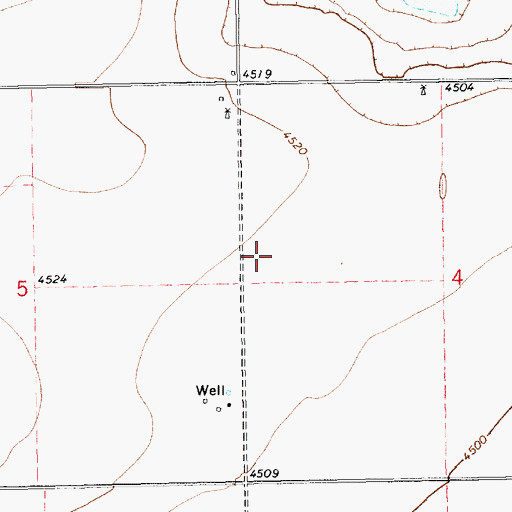 Topographic Map of 10230 Water Well, NM