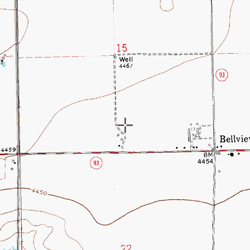 Topographic Map of 10102 Water Well, NM