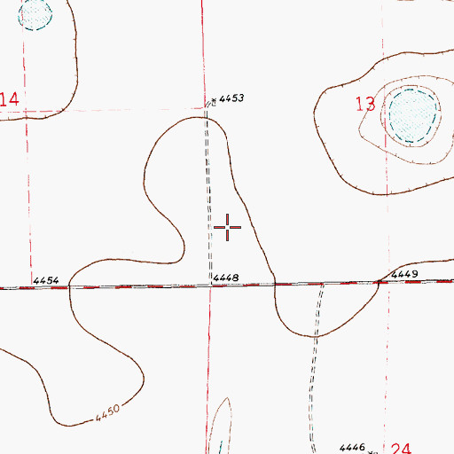 Topographic Map of 10929 Water Well, NM