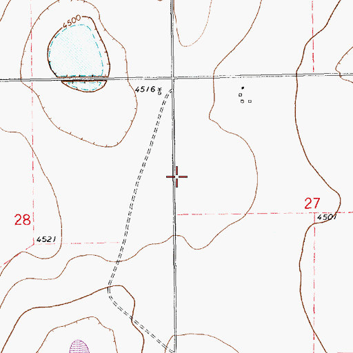 Topographic Map of 10925 Water Well, NM