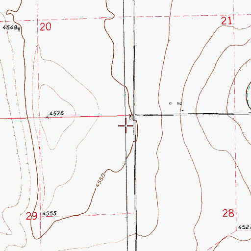 Topographic Map of 11449 Water Well, NM