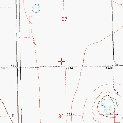 Topographic Map of 11547 Water Well, NM