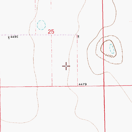 Topographic Map of 10931 Water Well, NM
