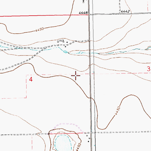 Topographic Map of 10251 Water Well, NM
