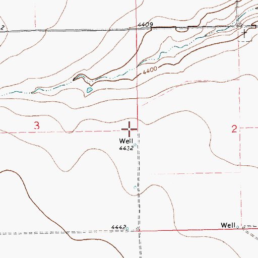 Topographic Map of 11452 Water Well, NM