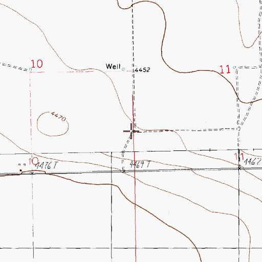 Topographic Map of 10252 Water Well, NM