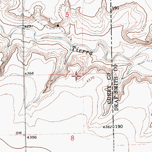 Topographic Map of 10912 Water Well, NM